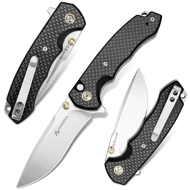 FORESAIL white flipper folding pocket knife